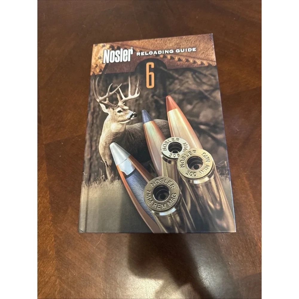 Nosler Reloading Guide 6 Hardcover Rifle Pistol Manual Handbook 60th Ann.